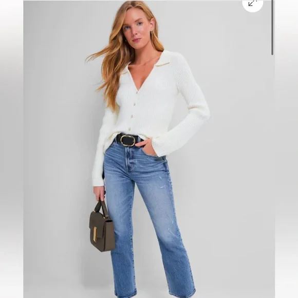 NWT Z Supply Cream Sea Salt Rina Button Up Cardigan - Picture 2 of 5